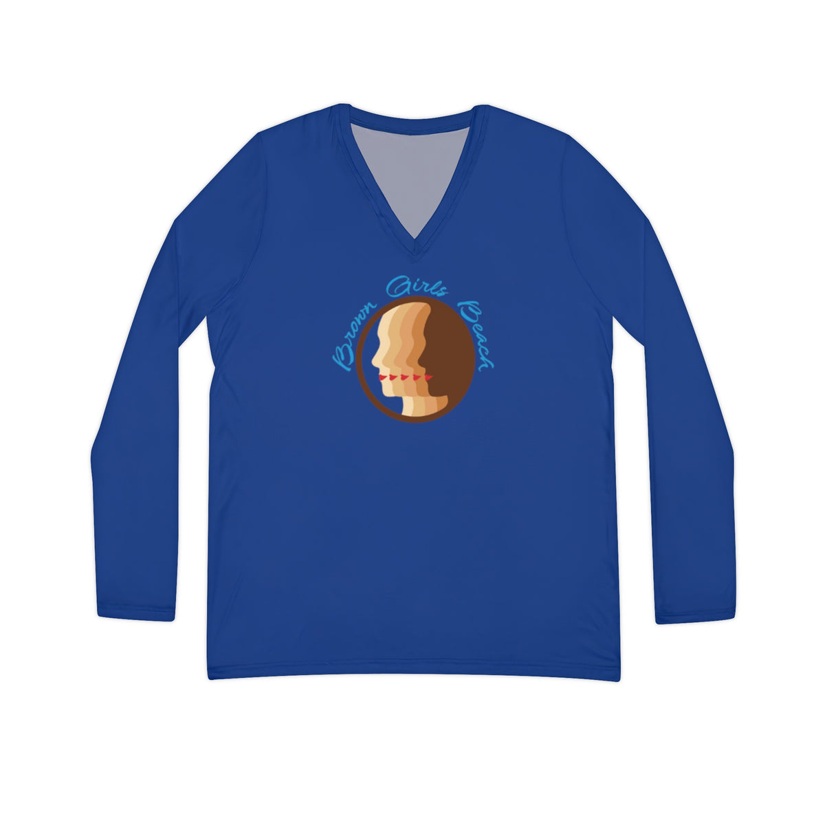 Women's Long Sleeve V-neck Shirt (AOP)